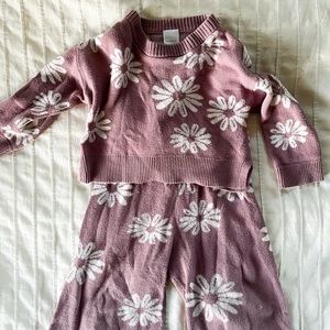 Toddler Purple Wide Leg Sweat Set